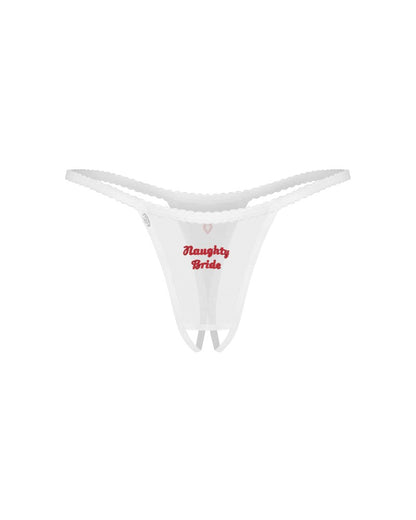 OBSESSIVE - WEDDYA BRIDE CROTCHLESS THONG S/M