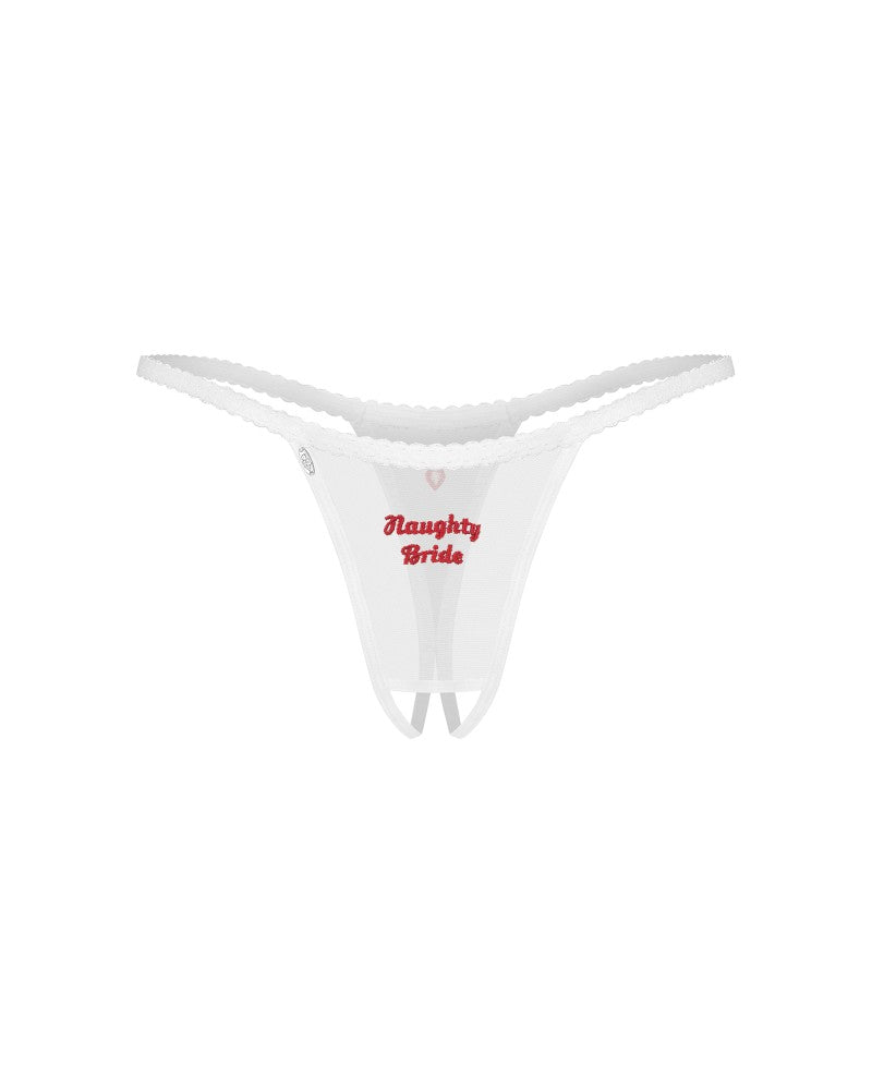 OBSESSIVE - WEDDYA BRIDE CROTCHLESS THONG S/M