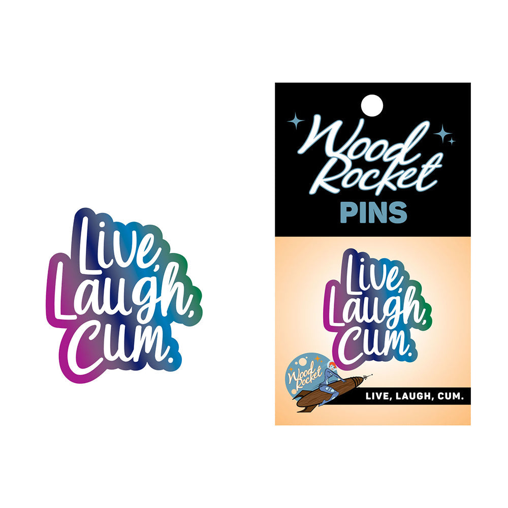 WOOD ROCKET - LIVE, LAUGH, CUM PIN