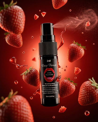 INTT - DEEP THROAT SPRAY 12ML - STRAWBERRY