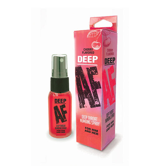 LITTLE GENIE - DEEP AF CHERRY FLAVORED DEEP THROAT NUMBING SPRAY 1 OZ.
