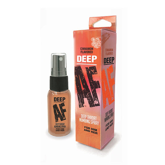 LITTLE GENIE - DEEP AF CINNAMON FLAVORED DEEP THROAT NUMBING SPRAY 1 OZ.