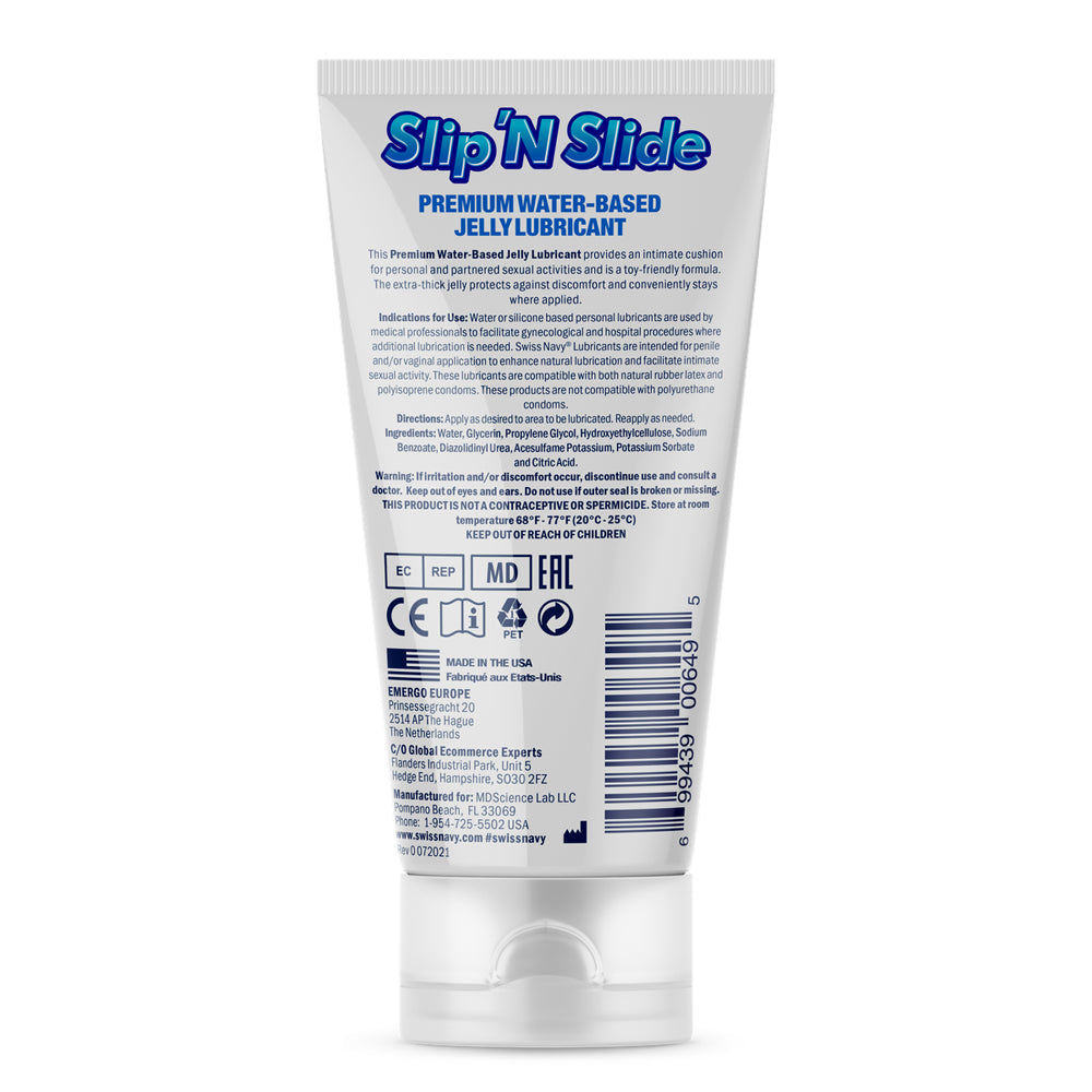 SWISS NAVY SLIP ''N SLIDE PREMIUM JELLY LUBRICANT 5 OZ.