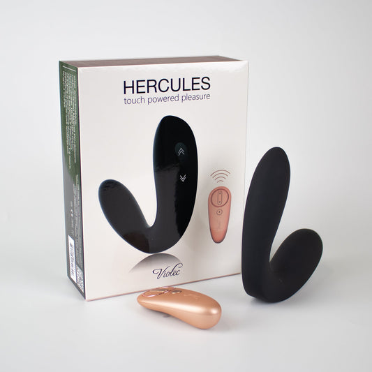 HERCULES REMOTE C-SHAPE VIBRATING PLUG BLACK