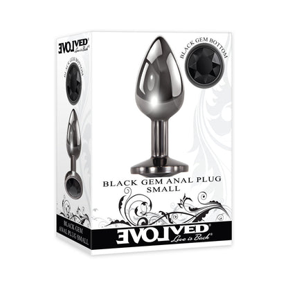 EVOLVED - TAPÓN ANAL GEMA NEGRA PEQUEÑO