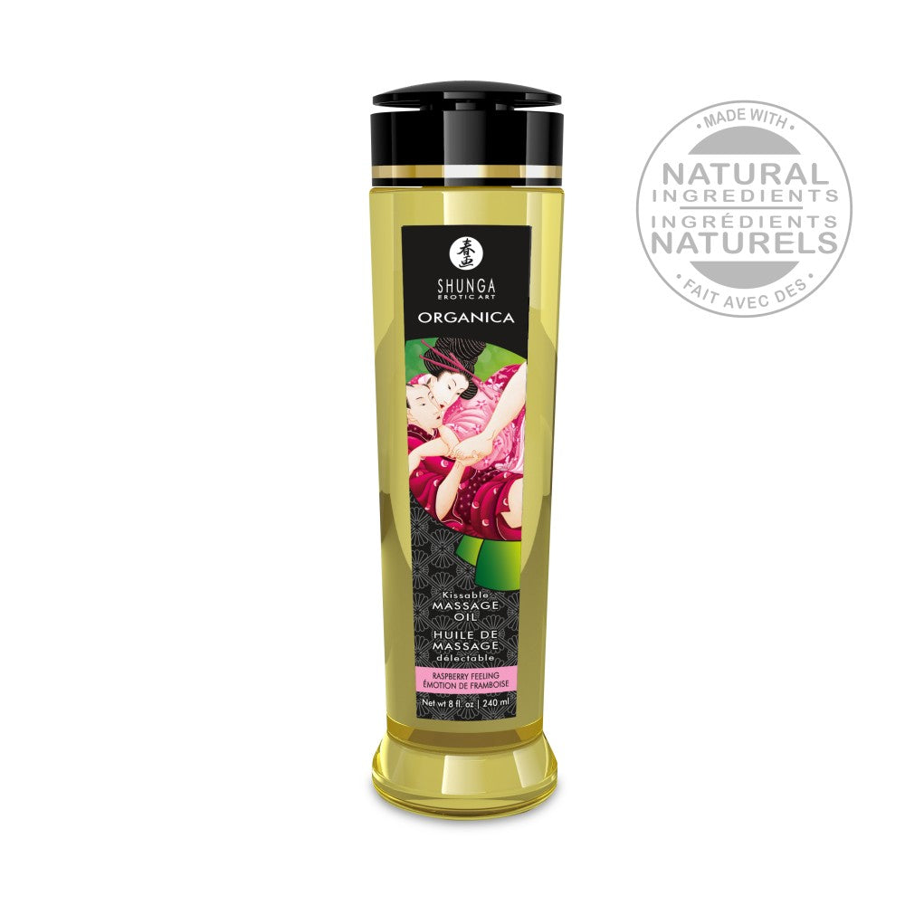 SHUNGA - MASSAGE OIL - RASPBERRY ORGANIC - 240 ML