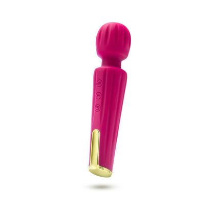 BLUSH - LUSH ALLANA RECHARGEABLE SILICONE WAND VIBRATOR VELVET