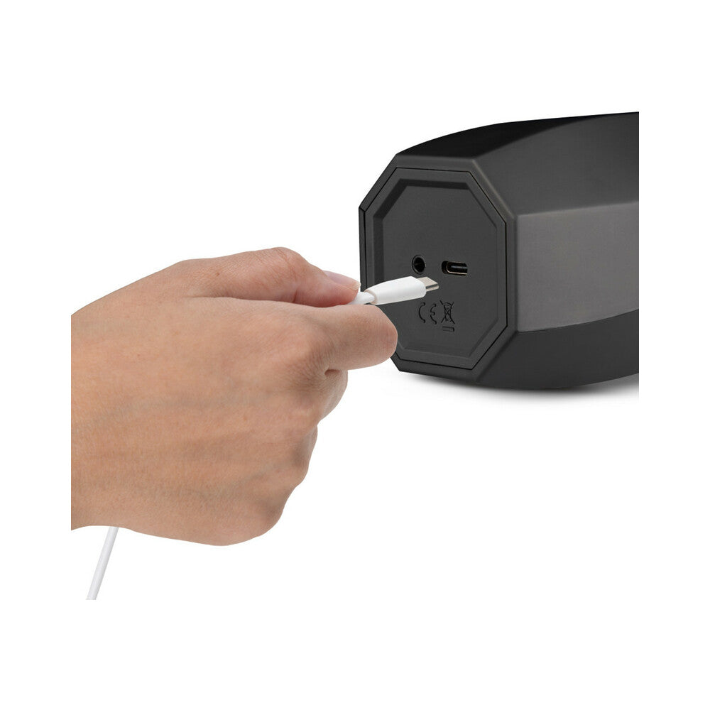 BLUSH - M FOR MEN STORM RECHARGEABLE VIBRATING SUCTION MASTURBATOR BLACK