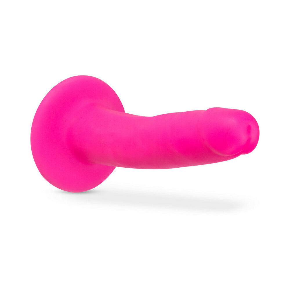 BLUSH - NEO ELITE 6 IN. SILICONE DUAL DENSITY DILDO NEON