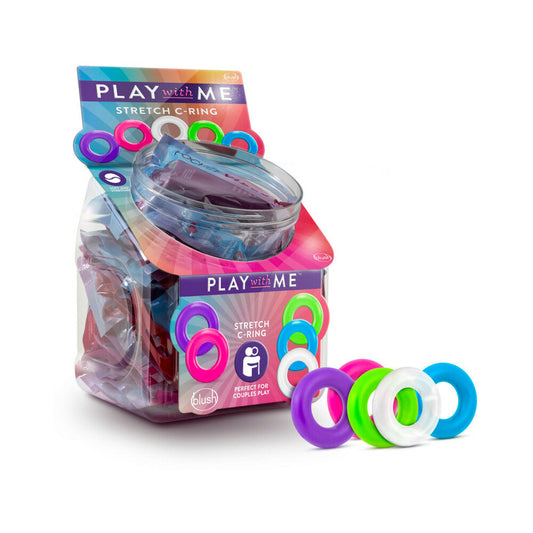 BLUSH - PLAY WITH ME STRETCH C-RING 50-PIECE ASSORTED COLOR DISPLAY