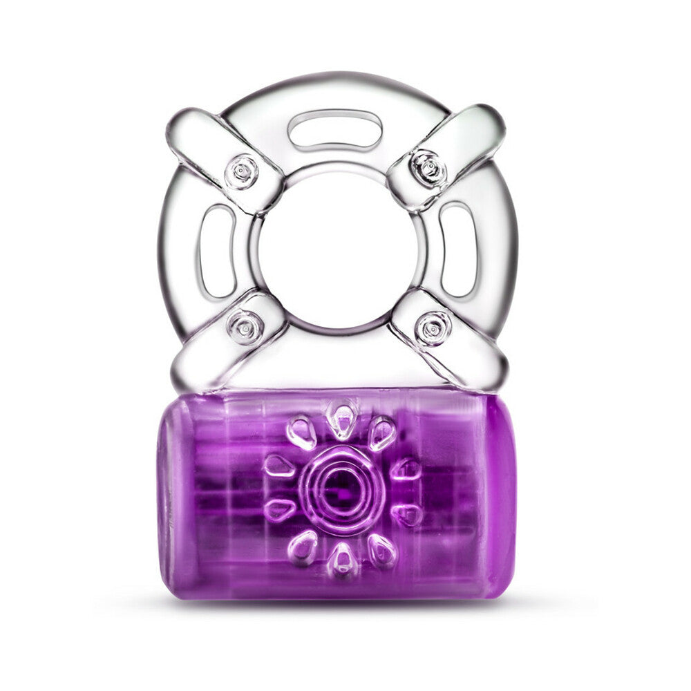 PLAY WITH ME PLEASER RECHARGEABLE VIBRATING C-RING PURPLE