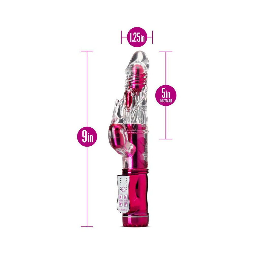 BLUSH - SEXY THINGS FRISKY RABBIT DUAL STIMULATION VIBRATOR PINK