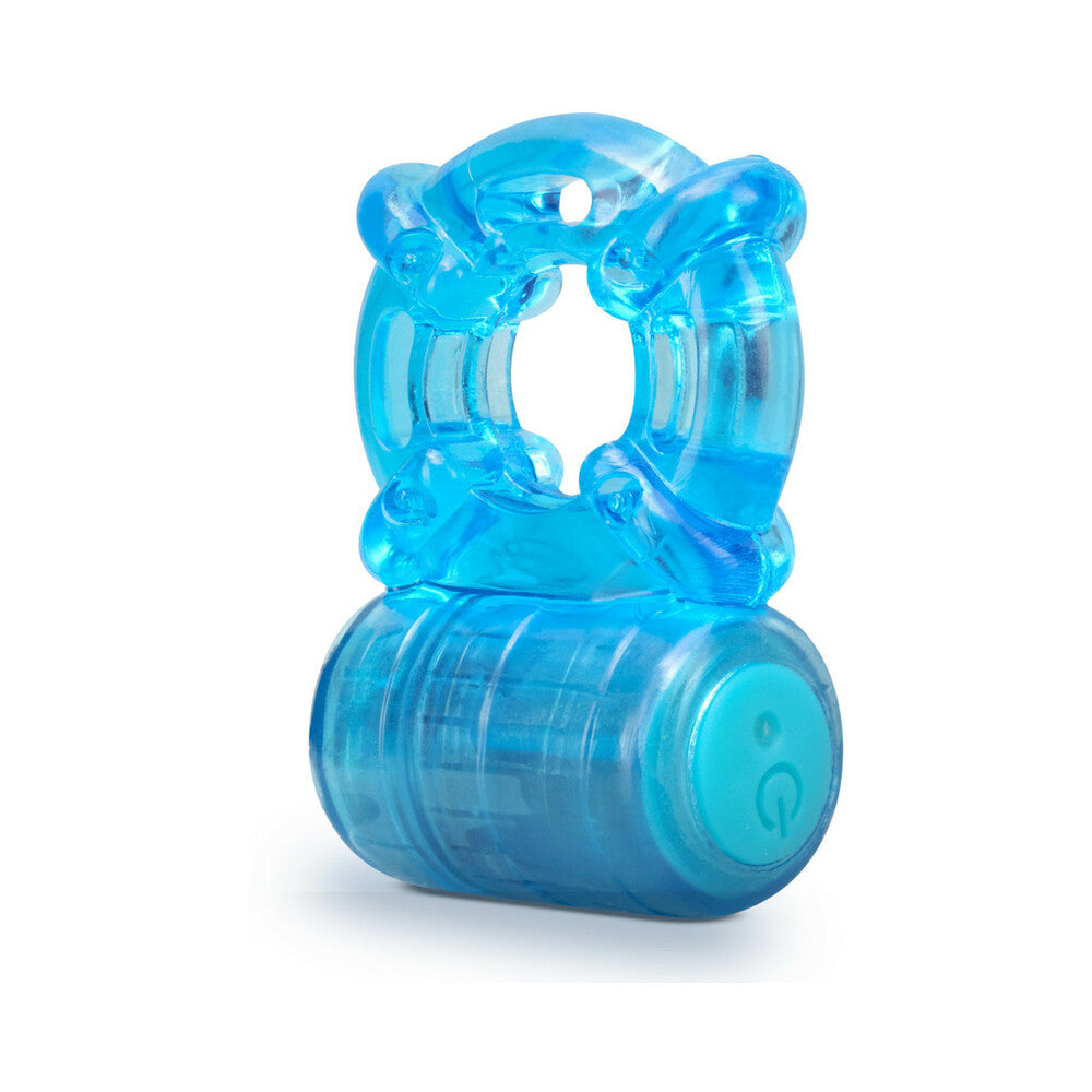 BLUSH - STAY HARD RECHARGEABLE 5 FUNCTION VIBRATING COCKRING BLUE
