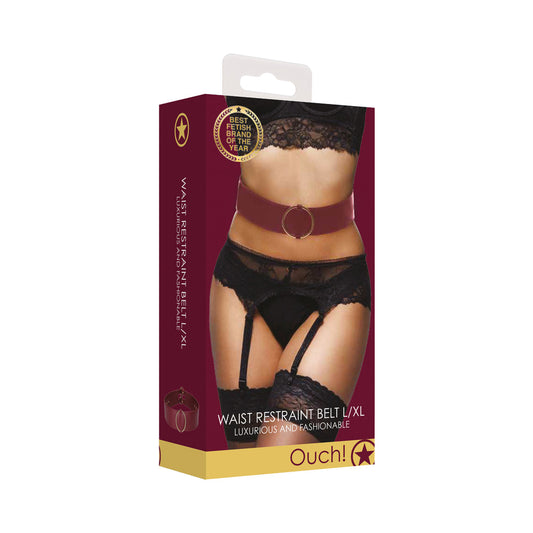 SHOTS - OUCH! HALO RINGED WAIST RESTRAINT BELT