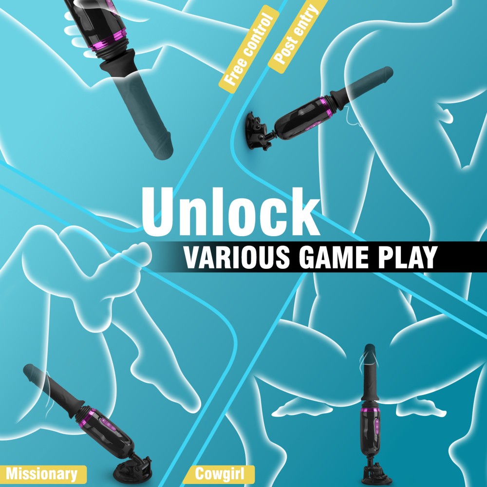 MISTRESS - HIRAM HAND-FREE THRUSTING POCKET DILDO MACHINE