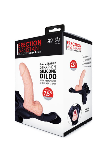NMC - AROUND 7.5" SILICONE HOLLOW STRAP ON WITH PU HARNESS
