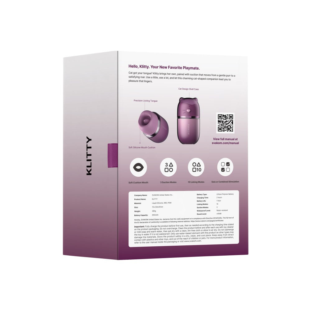 SVAKOM - KLITTY DUSTY LAVENDER