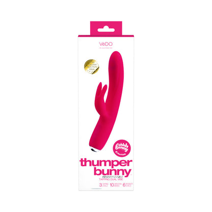 VEDO THUMPER BUNNY RECHARGEABLE DUAL VIBE PRETTY PINK