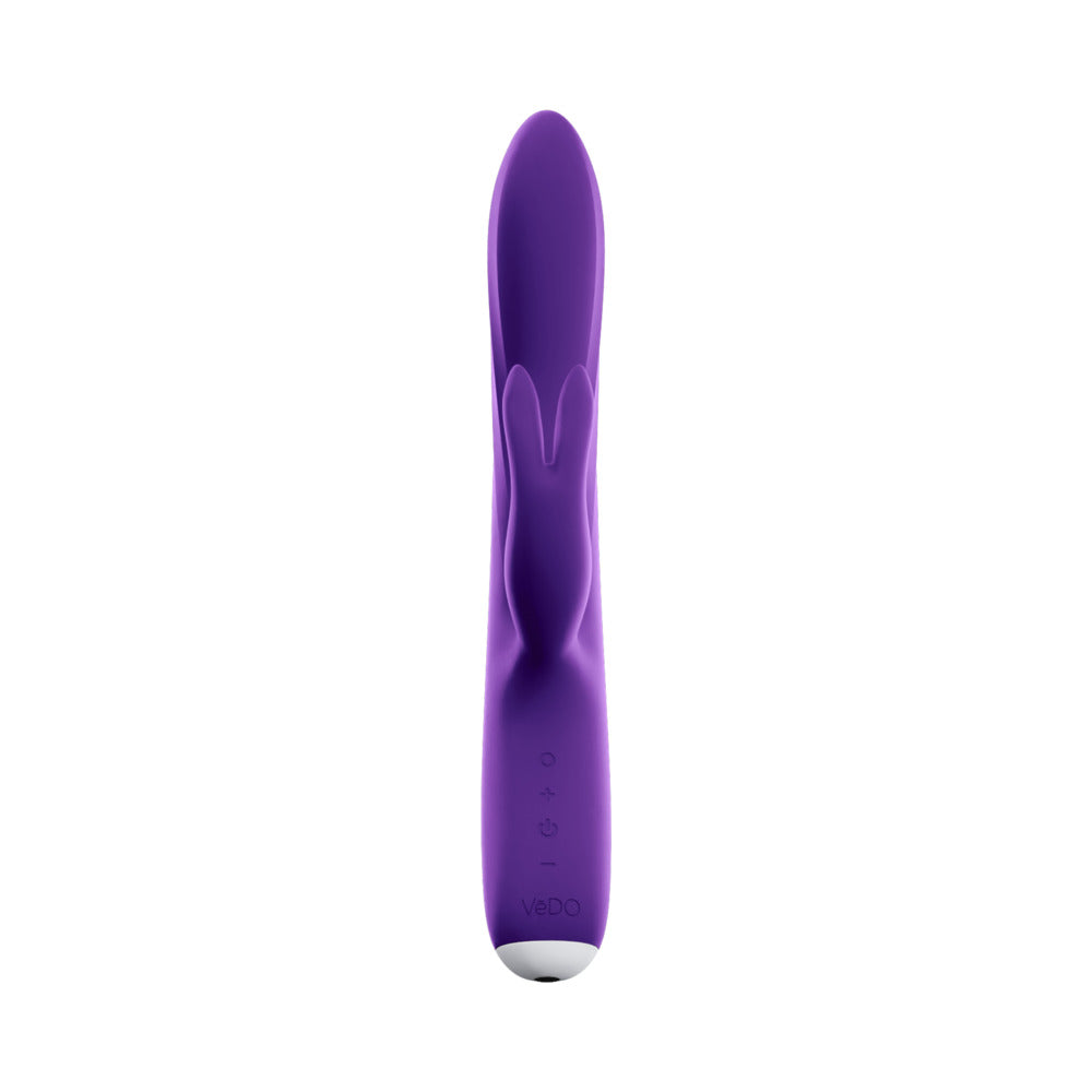 VEDO THUMPER BUNNY RECHARGEABLE DUAL VIBE DEEP PURPLE