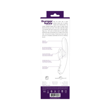 VEDO - THUMPER BUNNY RECHARGEABLE DUAL VIBE DEEP PURPLE