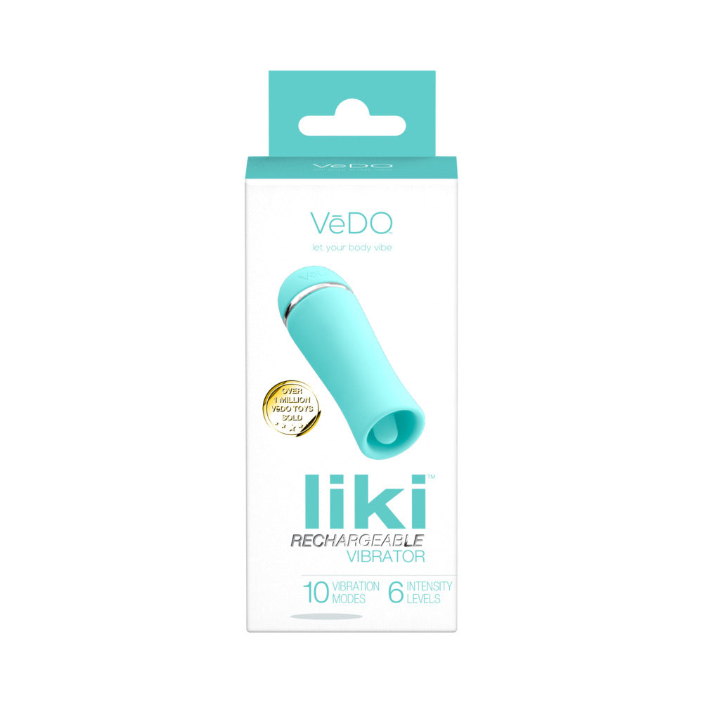 VEDO LIKI RECHARGEABLE FLICKER VIBE TEASE ME TURQUOISE
