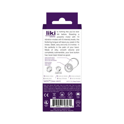 VEDO LIKI RECHARGEABLE FLICKER DEEP PURPLE
