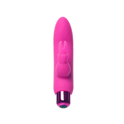 POWERBULLET ALICE''S BUNNY RECHARGEABLE BULLET VIBRATOR WITH SILICONE RABBIT SLEEVE PINK
