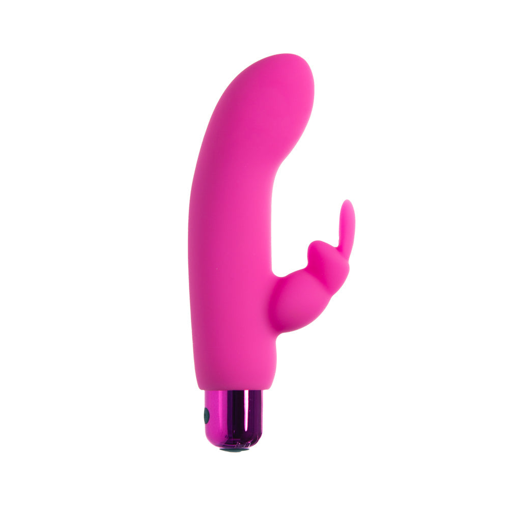 POWERBULLET ALICE''S BUNNY RECHARGEABLE BULLET VIBRATOR WITH SILICONE RABBIT SLEEVE PINK