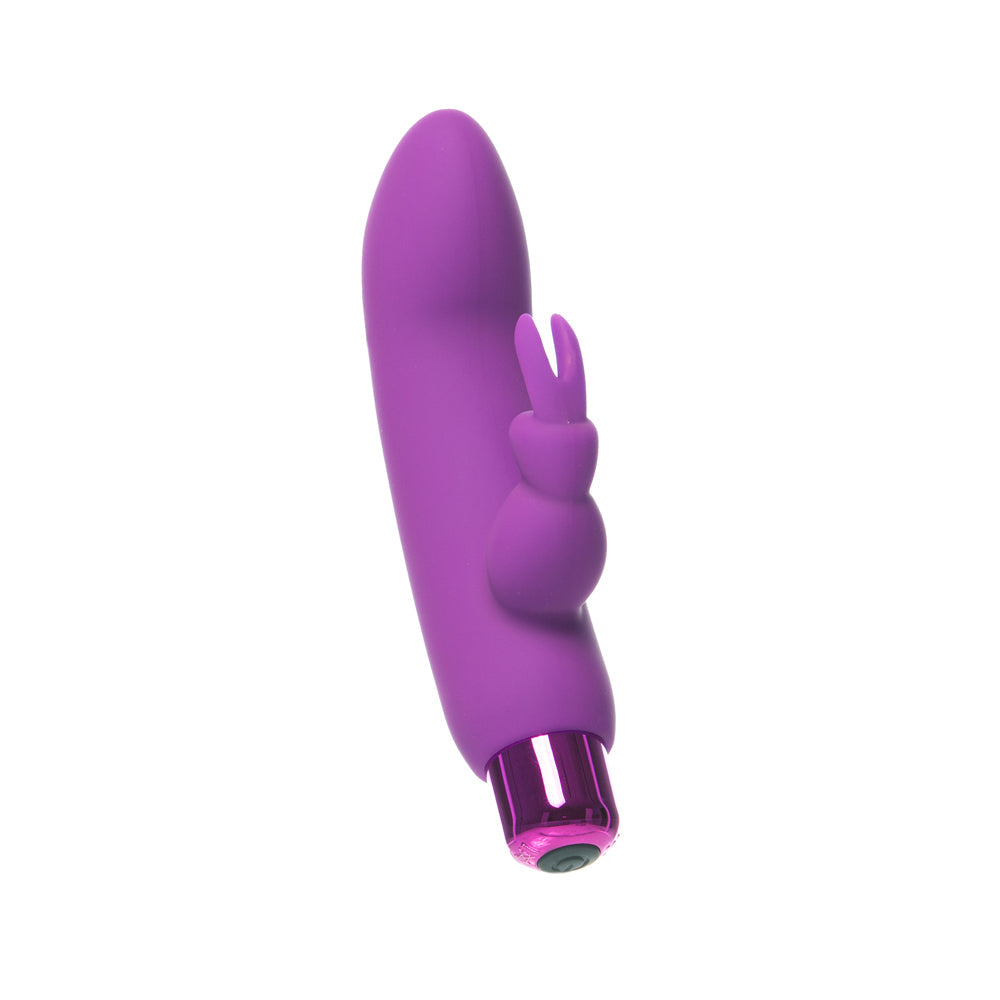 POWERBULLET ALICE''S BUNNY RECHARGEABLE BULLET VIBRATOR WITH SILICONE RABBIT SLEEVE PURPLE