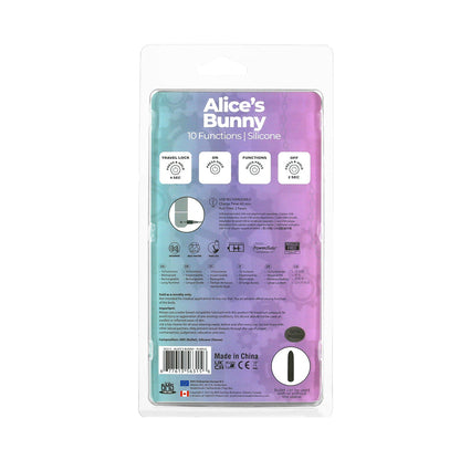 BMS - POWERBULLET ALICE'S BUNNY VIBRADOR BALA RECARGABLE CON FUNDA DE SILICONA DE CONEJO