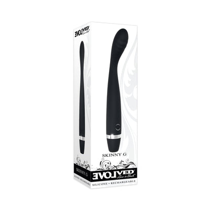 EVOLVED - SKINNY G RECHARGEABLE SILICONE SLI MLINE G-SPOT VIBRATOR BLACK