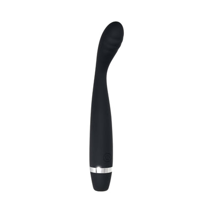 EVOLVED SKINNY G RECHARGEABLE SILICONE SLI MLINE G-SPOT VIBRATOR BLACK