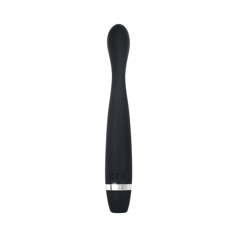 EVOLVED SKINNY G RECHARGEABLE SILICONE SLI MLINE G-SPOT VIBRATOR BLACK