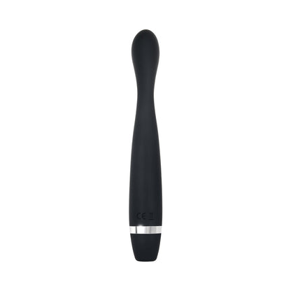 EVOLVED SKINNY G RECHARGEABLE SILICONE SLI MLINE G-SPOT VIBRATOR BLACK