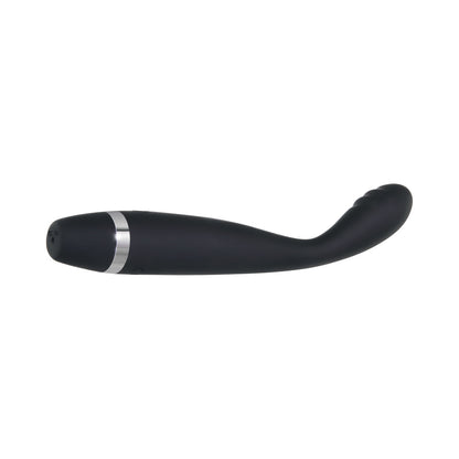 EVOLVED SKINNY G RECHARGEABLE SILICONE SLI MLINE G-SPOT VIBRATOR BLACK