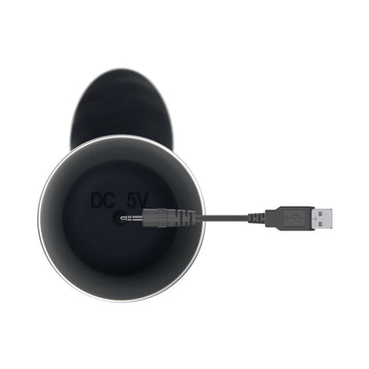 EVOLVED SKINNY G RECHARGEABLE SILICONE SLI MLINE G-SPOT VIBRATOR BLACK