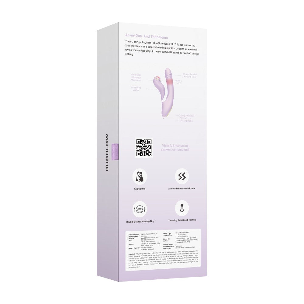 SVAKOM - DUOGLOW PASTEL LILAC