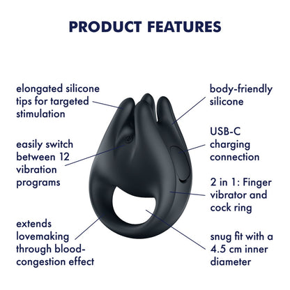 SATISFYER - PERFECT PAIR 1 - BLACK