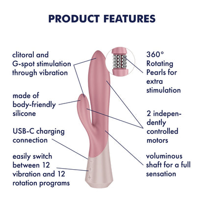 SATISFYER - PEARL BUNNY 1 - TERACOTTA