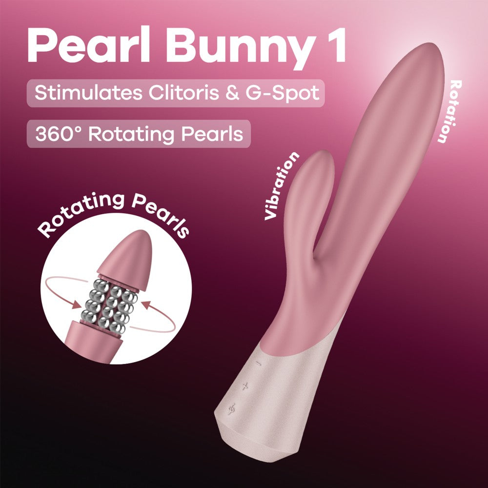 SATISFYER - PEARL BUNNY 1 - TERACOTTA
