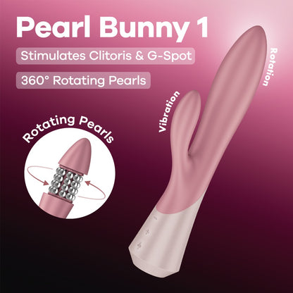 SATISFYER - PEARL BUNNY 1 - TERACOTTA