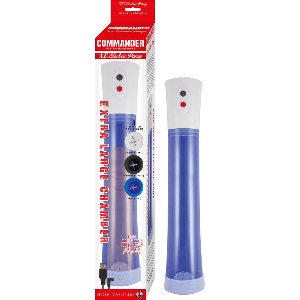 COMMANDER EXTRA LARGE ELECTRIC PUMP BLUE