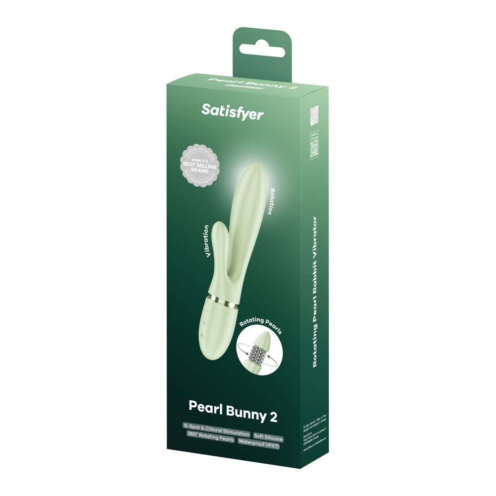 SATISFYER - PEARL BUNNY 2 - LIGHT GREEN
