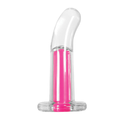 GENDER X PINK PARADISE RECHARGEABLE REMOTE-CONTROLLED VIBRATING CURVED ANAL PLUG CLEAR/PINK