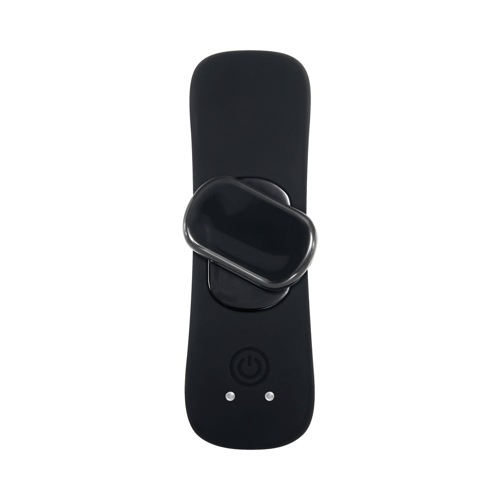 GENDER X - OUR UNDIE VIBE RECHARGEABLE REMOTE-CONTROLLED MAGNETIC SILICONE UNDERWEAR VIBRATOR BLACK