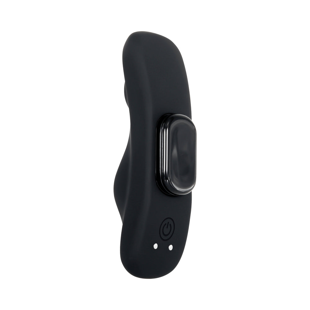 GENDER X - OUR UNDIE VIBE RECHARGEABLE REMOTE-CONTROLLED MAGNETIC SILICONE UNDERWEAR VIBRATOR BLACK