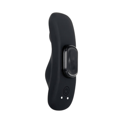 GENDER X - OUR UNDIE VIBE RECHARGEABLE REMOTE-CONTROLLED MAGNETIC SILICONE UNDERWEAR VIBRATOR BLACK