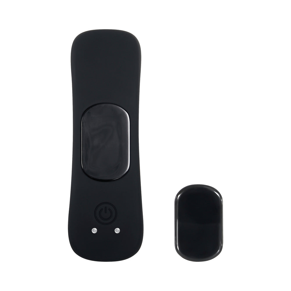GENDER X - OUR UNDIE VIBE RECHARGEABLE REMOTE-CONTROLLED MAGNETIC SILICONE UNDERWEAR VIBRATOR BLACK