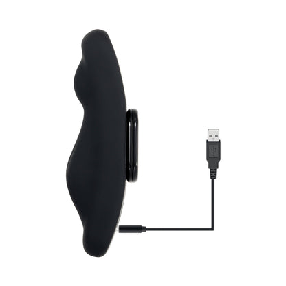 GENDER X - OUR UNDIE VIBE RECHARGEABLE REMOTE-CONTROLLED MAGNETIC SILICONE UNDERWEAR VIBRATOR BLACK