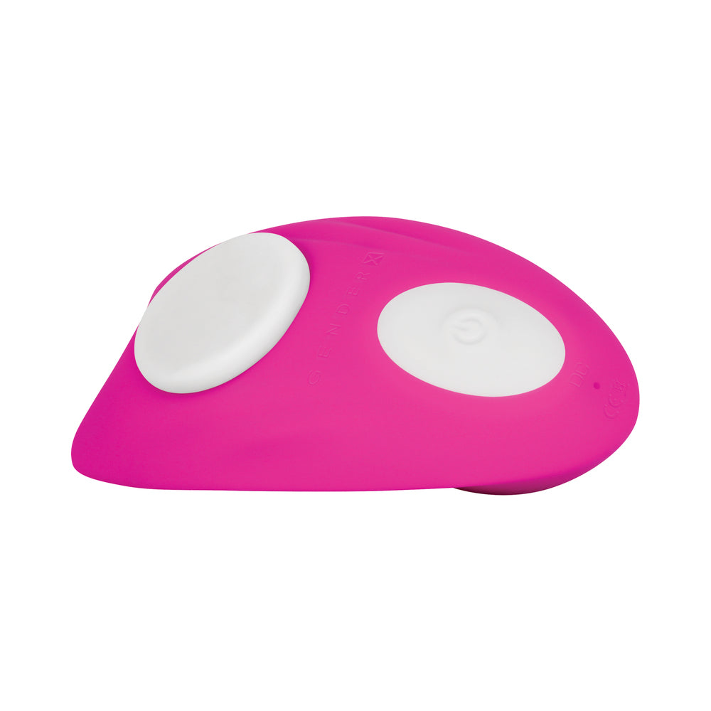 GENDER X - UNDER THE RADAR RECHARGEABLE REMOTE-CONTROLLED MAGNETIC SILICONE UNDERWEAR VIBRATOR PINK